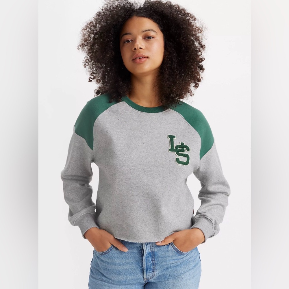 Levi's Green and Gray Women's Sweater